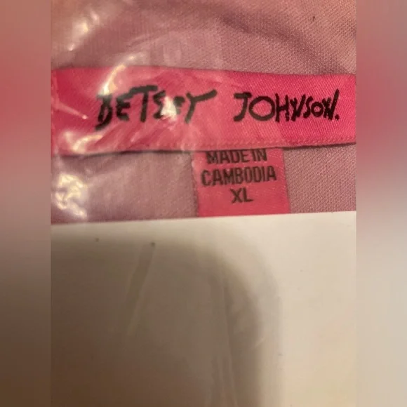 Betsey Johnson brand, size XL, new with tags, Pink Sequin Dress, high/low shift - Picture 7 of 10